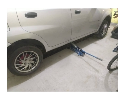 Гидравлический подкатной домкрат с фиксатором 2.5 т STELS SAFETY PIN 51132