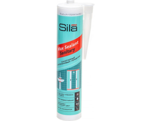 Силиконовый санитарный герметик Sila белый PRO Max Sealant 290 мл SSSWH0290 Силиконовый санитарный герметик Sila белый PRO Max Sealant 290 мл SSSWH0290