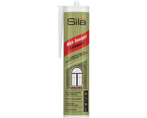 Силиконовый универсальный герметик Sila бесцветный PRO Max Sealant 290 мл SSUCL0290 Силиконовый универсальный герметик Sila бесцветный PRO Max Sealant 290 мл SSUCL0290