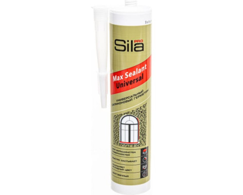 Силиконовый универсальный герметик Sila бесцветный PRO Max Sealant 290 мл SSUCL0290