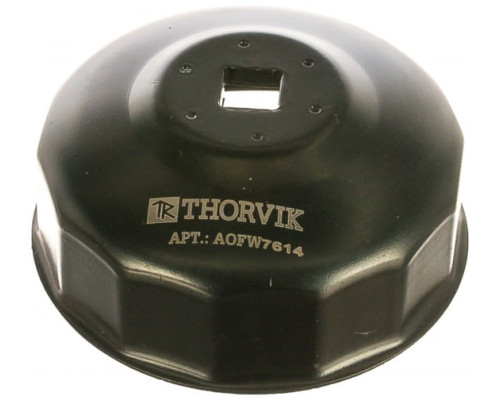 Съемник масляных фильтров "чашка" 14-граней, 76 мм THORVIK AOFW7614 52338 Съемник масляных фильтров "чашка" 14-граней, 76 мм THORVIK AOFW7614 52338