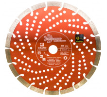 Диск алмазный отрезной Сегментный Grand hot press (230х22.23 мм) TRIO-DIAMOND GUS726