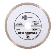 Диск алмазный отрезной Сплошной New Formula (180х25.4 мм) TRIO-DIAMOND W404
