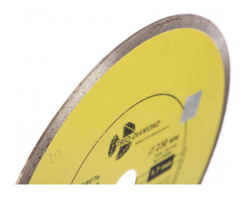 Диск алмазный отрезной Сплошной Ультратонкий Ultra Thin hot press (230х25.4 мм) TRIO-DIAMOND UTW506