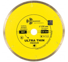 Диск алмазный отрезной Сплошной Ультратонкий Ultra Thin hot press (250х25.4 мм) TRIO-DIAMOND UTW507