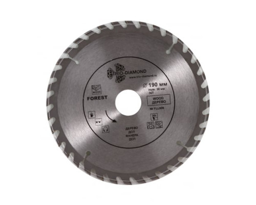 Диск пильный по дереву (190х30 мм; 36Т) TRIO-DIAMOND FLL806