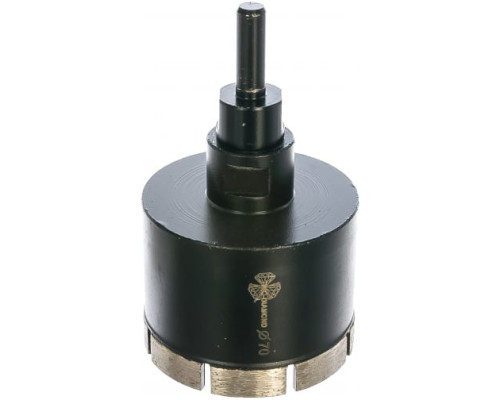 Коронка алмазная по керамограниту, серебряная пайка (70 мм) TRIO-DIAMOND GCB769