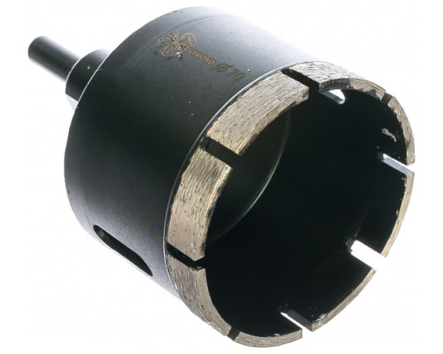 Коронка алмазная по керамограниту, серебряная пайка (70 мм) TRIO-DIAMOND GCB769