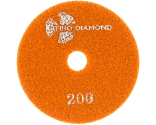 Круг алмазный гибкий шлифовальный Черепашка № 200 100 мм TRIO-DIAMOND 360200