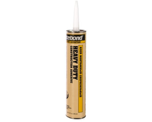Сверхсильный монтажный клей Titebond Heavy Duty желтый картридж 5261 Сверхсильный монтажный клей Titebond Heavy Duty желтый картридж 5261