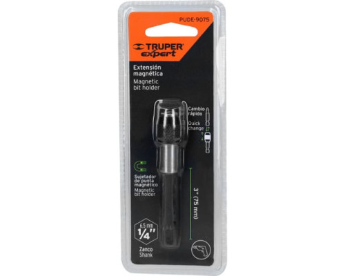 Магнитный держатель для бит PUDE-9075 75 мм Truper 11873