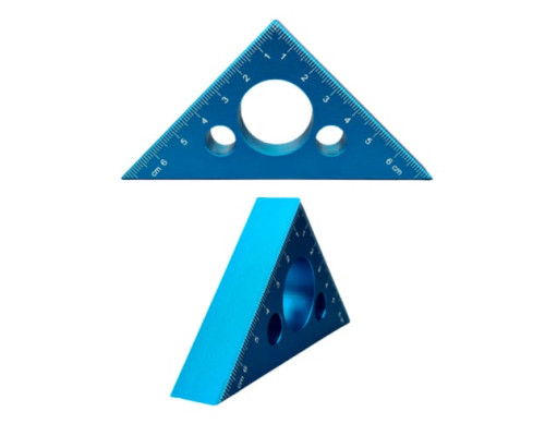 Треугольная алюминиевая линейка Uniq tool 75x75 мм UTM-025T