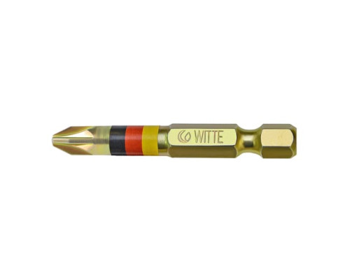 Биты повышенной твердости (100 шт; PZ2х50 мм) WITTE 271712000 Биты повышенной твердости (100 шт; PZ2х50 мм) WITTE 271712000