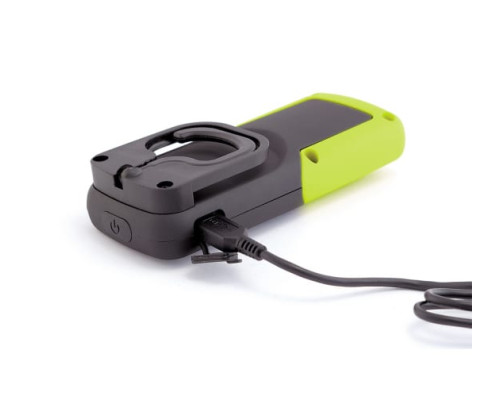 Фонарь ЯРКИЙ ЛУЧ ОPTIMUS ACCU рocket 3W COB 3 реж. 50/100лм, красный, крюк/магнит, Li-Ion 800mA 4606400105824