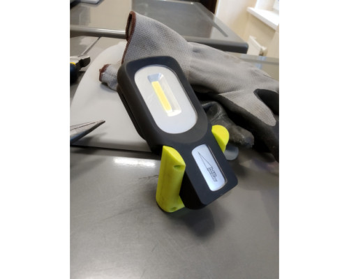 Фонарь ЯРКИЙ ЛУЧ ОPTIMUS ACCU рocket 3W COB 3 реж. 50/100лм, красный, крюк/магнит, Li-Ion 800mA 4606400105824