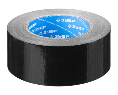 Армированная влагостойкая клейкая лента, цвет черный, 48мм х 10м Зубр 12096-50-10
