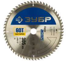 Диск пильный "чистый рез" по дереву (305х30 мм; 60Т) ЗУБР 36905-305-30-60