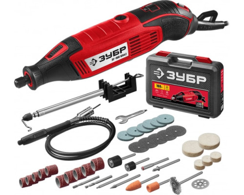 Электрический гравер ЗУБР 41 предмет, кейс ЗГ-160 КН41