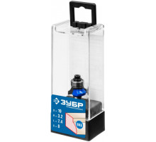 Фреза кромочная калевочная №1 ПРОФЕССИОНАЛ (19х7.4х51 мм; R=3.2 мм; хвостовик 8 мм; ВК 6) Зубр 28701-19