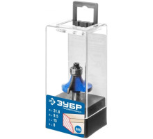 Фреза кромочная калевочная №1 ПРОФЕССИОНАЛ (31.8х15х58.3 мм; R=9.5 мм; хвостовик 8 мм; ВК 6) Зубр 28701-31.8