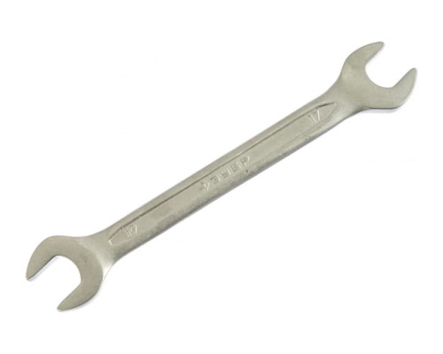 Гаечный рожковый ключ Зубр МАСТЕР 17х19 мм 27010-17-19
