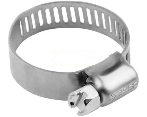 Хомуты "ЭКСПЕРТ" из нержавеющей стали с просечной лентой  ПЛ-12,7, 16-32мм, 100шт. Зубр 37815-016-32-100