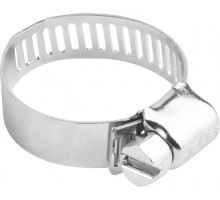 Хомуты Зубр ЭКСПЕРТ из нержавеющей стали с просечной лентой ПЛ-12,7, 32-51мм, 100шт 37815-032-51-100