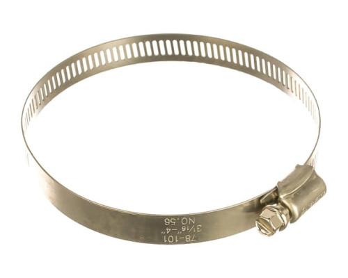 Хомуты Зубр ЭКСПЕРТ из нержавеющей стали с просечной лентой ПЛ-12,7, 78-101мм, 50шт 37815-078-101-50