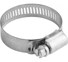 Хомуты Зубр ЭКСПЕРТ нерж. сталь просечная лента 12мм 16-32мм 4шт 37815-016-32-4