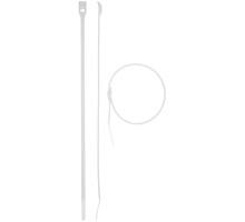 Кабельные стяжки ЗУБР КОБРА белые, с плоским замком, 4.6 х 370 мм, 25 штук, нейлоновые 30930-46-370