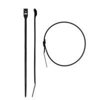 Кабельные стяжки ЗУБР КОБРА черные, с плоским замком, 3.6 х 370 мм, 50 штук, нейлоновые 30935-36-370