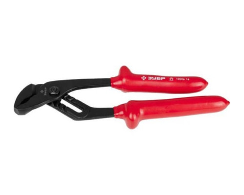 Клещи Зубр "ЭКСПЕРТ" "ЭЛЕКТРИК" переставные диэлектрические, высоковольтные до ~1000В, 250мм 2214-10-25_z02