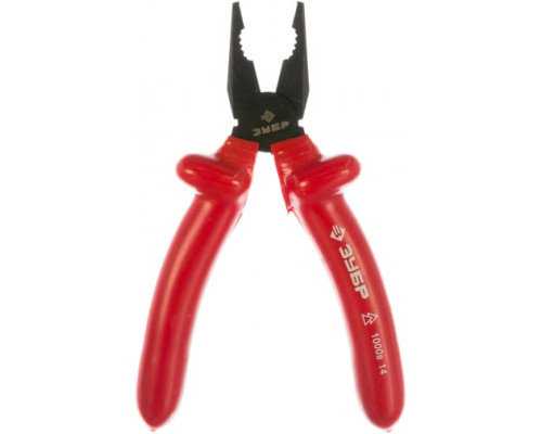 Комбинированные, диэлектрические, высоковольтные плоскогубцы до ~1000В, 180мм Зубр "ЭКСПЕРТ" "ЭЛЕКТРИК" 2214-1-18_z02