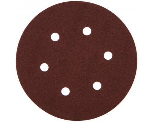 Круг шлифовальный универсальный 5 шт. (150 мм; Р120) "МАСТЕР" Зубр 35566-150-120