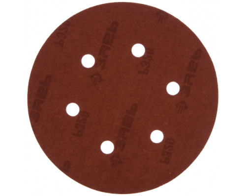 Круг шлифовальный универсальный 5 шт. (150 мм; Р320) "МАСТЕР" Зубр 35566-150-320