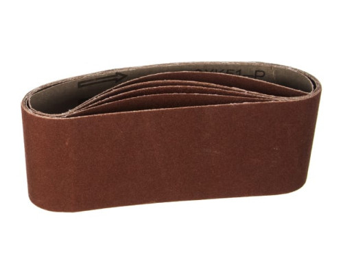 Лента шлифовальная бесконечная СТАНДАРТ на тканевой основе (5 шт; 75х457 мм; P120) для ЛШМ Зубр 35341-120