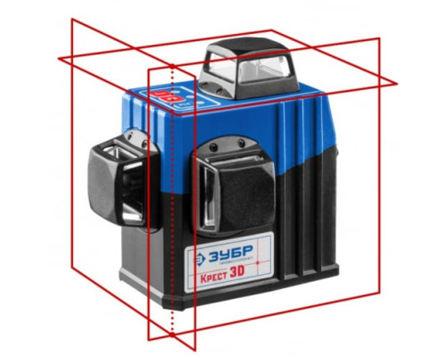 Линейный лазерный нивелир ЗУБР Крест-3D-2 34908-2