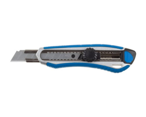 Металлический обрезиненный нож с винтовым фиксатором Зубр Титан-В, сегмент, лезвия 18 мм 09178_z01