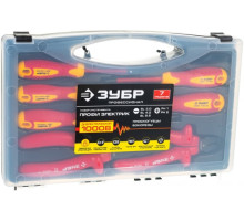 Набор: диэлектрический, высоковольтный губцевый инструмент, до ~1000В, 7шт Зубр ЭКСПЕРТ 2214-H7_z01