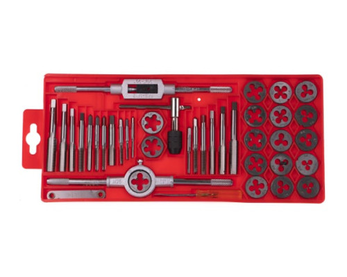 Набор резьбонарезного инструмента 40 предметов, в пластиковом боксе ЗУБР 2810-H40_z01