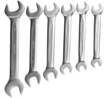 Набор рожковых гаечных ключей 8х19мм, 6шт Зубр ПРОФИ 27021-H6