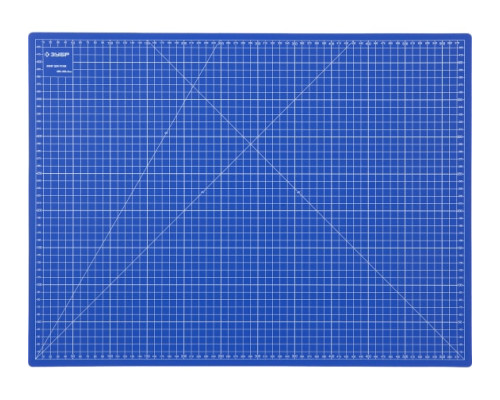Непрорезаемый коврик Зубр Эксперт 3 мм цвет синий 600x450 мм 09901 Непрорезаемый коврик Зубр Эксперт 3 мм цвет синий 600x450 мм 09901