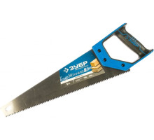 Ножовка по дереву пила Зубр "МОЛНИЯ-5" 400 мм, 5 TPI, прямой крупный зуб, быстрый рез поперек волокон, для крупных и средних заготовок, 15075-40_z02