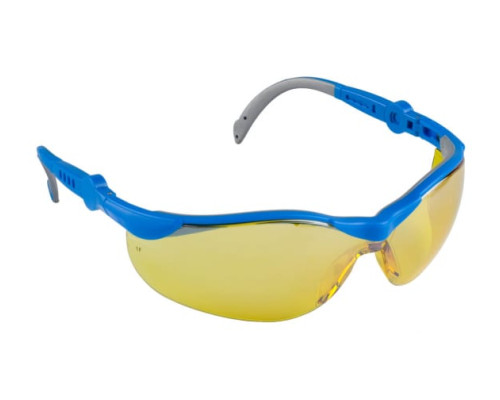 Открытые защитные очки Зубр Прогресс 9, желтые 110311_z01