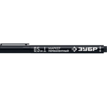 Перманентный маркер ЗУБР МП-50 черный, 0.5 мм экстра тонкий 06321-2