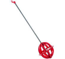 Пластмассовый миксер ГЛОБУС для красок 110х112х400мм Зубр 06008-110-40