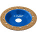 Плоская обдирочно-шлифовальная чашка №1 ЗУБР 125 мм, мелкое зерно ВК8 33430-1