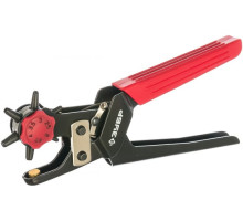 Револьверный дырокол для кожи, усиленный, 6-в-1, 2-4,5мм Зубр "МАСТЕР" 22945