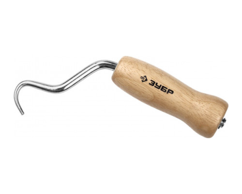 Скручиватель проволоки Зубр МАСТЕР крюк из нержавеющей стали, буковая рукоятка 23807