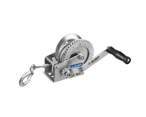 Стационарная тросовая лебедка Зубр, 0,9т 43113-0.9